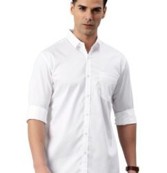 Majestic Man Men's Cotton Slim Fit Solid Casual Shirt